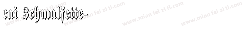 cai schmalfette字体转换